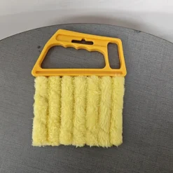 New Lyxiga PE Mikrofiber Tvättbara Fönsterrengöringsborstar, Smuts-/Dammtagare, Gardinrengörare, Ludd-fri Design Gul