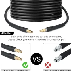 Discount 6m Ersättningsslang för Högtryckstvätt Kärcher K-Serie K2 K3 K4 K5 K6 K7 Click Plug Snabbkoppling-XF13- 6m