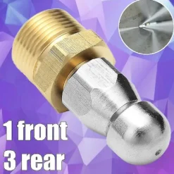 New M22 F14 Munstycke Högtryckstvätt Jetter Avlopp Avlopp Muddra Rengöringsmunstycke