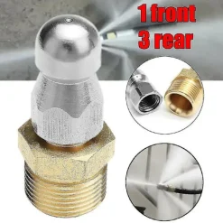 New M22 F14 Munstycke Högtryckstvätt Jetter Avlopp Avlopp Muddra Rengöringsmunstycke