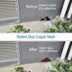 Online 6m gnagarstängsel, högkvalitativt kopparnät, stickat kopparnät för skadedjursbekämpning i hem och trädgård mot gnagare, sniglar, fåglar och fladdermöss | Fyndiq