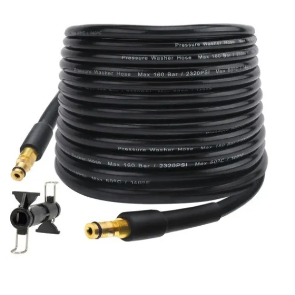 Hot Gardenio 10~15m Hög tryckstvätt slang rör sladd bil tvätt vatten rengöring förlängning slang vattenslang