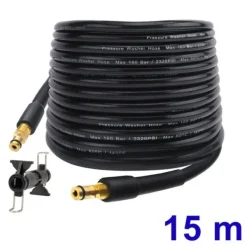 Hot Gardenio 10~15m Hög tryckstvätt slang rör sladd bil tvätt vatten rengöring förlängning slang vattenslang