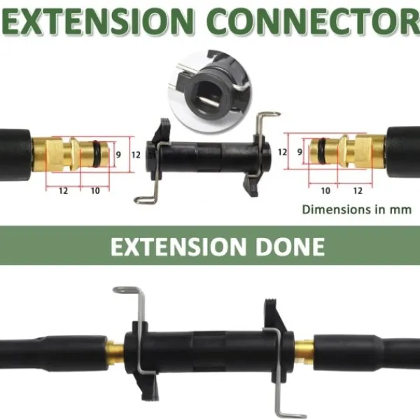 Hot Gardenio 10~15m Hög tryckstvätt slang rör sladd bil tvätt vatten rengöring förlängning slang vattenslang