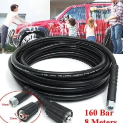 Outlet 8m 2300PSI högtryckstvättslang M22 gänga