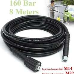 Outlet 8m 2300PSI högtryckstvättslang M22 gänga