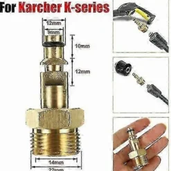 Outlet M22 Snabbkoppling för Kärcher K-serien Högtryckstvättslang E