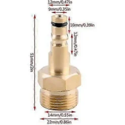 Outlet M22 Snabbkoppling för Kärcher K-serien Högtryckstvättslang E