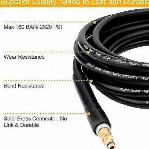 Sale 6m Snabbkoppling Högtrycksslang Kompatibel med K2-K7 Högtryckstvättar
