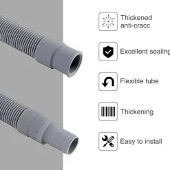 Sale 5m Spiralslang för avlopp, avloppsslang för tvättmaskin, avloppsslang