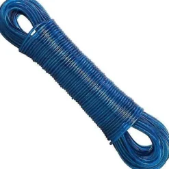 Online 50m Tvättlina Rep Stark Stålkärna Klädstreck - Rötbeständig, Mögelbeständig & Väderbeständig - Blå