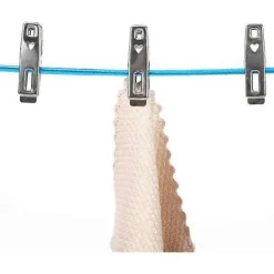 Online 50m Tvättlina Rep Stark Stålkärna Klädstreck - Rötbeständig, Mögelbeständig & Väderbeständig - Blå