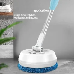 Discount Magic Squeeze Platt Skurmopp Hands Free Tvätt, för Hem Kök Golvrengöring, med 3 -fiber Ersättningar