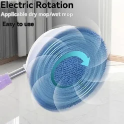 Discount Magic Squeeze Platt Skurmopp Hands Free Tvätt, för Hem Kök Golvrengöring, med 3 -fiber Ersättningar