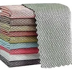 Online LEIGELE Magisk Duk, 10-pack Multifunktionell Mikrofiber Rengöringsduk Flerfärgad 30x40CM (LGL)
