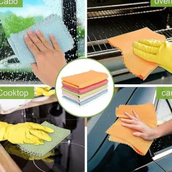 Outlet Magisk Duk, 10-pack Multifunktionell Mikrofiber Rengöringsduk Flerfärgad 30x40CM