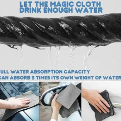 BRONZE Magisk rengöringsduk för glas, 10 st förtjockade magiska rengöringsdukar, putsdukar för glas, ränder fria m [BR]