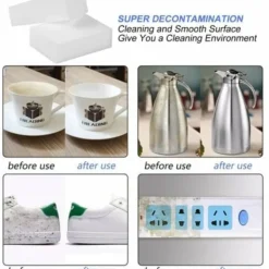 Hot Magisk rengöringssvamp, 50-pack magiskt suddgummi melaminskum rengöringssvamp - suddgummisvamp för alla ytor - badrum, kök