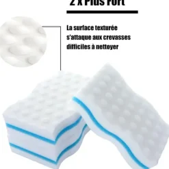 Magiska Svampar, 24 st Extra Tjock Melaminsvamp - Magisk Radergummi för Badrum, Pool, Kök, Golv, Vägg (Kemikaliefri) - Vit[HK]