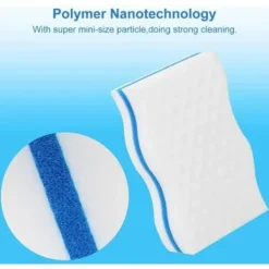 New Magiska Svampar, 24-pack Supertjocka Melaminsvampar - Magisk Radergummi för Badrum, Pool, Kök, Golv, Vägg (Kemikaliefri) - Vit White