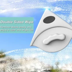 Hot Magnetisk fönsterputs för dubbelglas, dubbelsidig fönsterputs, invändig fönsterputs för 3-8 mm glasfönster, med fallskyddsrep