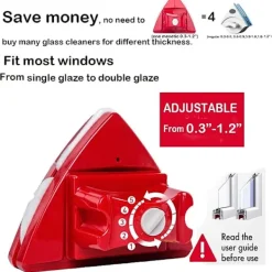 Online Magnetisk fönsterputsare, dubbelsidig fönsterputsborste Glas