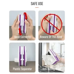 New Magnetisk Fönsterputsare för Tunga Arbeten, Dubbelsidig med Ergonomiskt Handtag för Ytrengöring av Glas (18-30 mm)