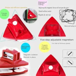 Online Magnetisk Fönsterrengörare, Dubbelsidig Fönsterrengöringsborste