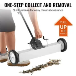Clearance DUOKU Magnetisk Rullande Sopmaskin--50 lb-Skjutsopmaskin med 24 tum och Teleskophandtag