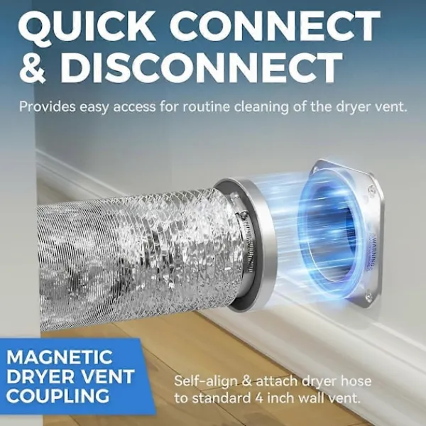 Hot Magnetisk torktumlarkoppling DV180 Lufttät tätning Torktumlarkontakt Kit Lätt att rengöra Snabbkoppling