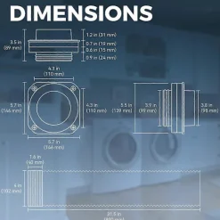 Clearance Magnetisk torktumlarkoppling DV180 Lufttät Försegling Torktumlarkontakt Kit Lätt att Rengöra Snabbanslutning