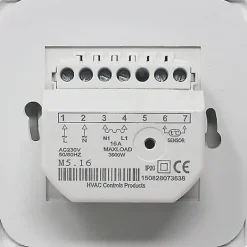 Best Manuell elektrisk golvvärmetermostat med AC 220v 16a sond, mekanisk golvvärme termostatkontroll [energiklass A+++] (x)