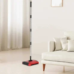 New Manuell mattrengörare med borste för trägolv och mattor, lätt golvrengörare för snabb rengöring, icke-elektrisk mattrengörare