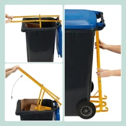 Northix Manuell stålavfallskomprimator för soptunnor – Minska avfallsvolymen