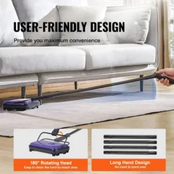 Sale DUOKU Maskinell golvrengörare--med en svepbredd av 170 mm-Designad för golv och mattor-Utrustad med en 300 mL dammbehållare som är lätt att tömma