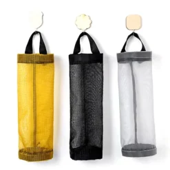 Clearance Matkassehållare väggfäste förvaringsdispenser plastkök Gray