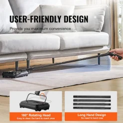 Online Mattpiska, 7,87 tum svepningsvägar, 300 ml dammbehållare kapacitet för hemmakontorsmattor Hårda ytor