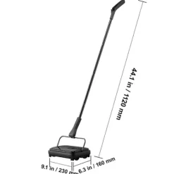 Best Mattrensare, 20 cm sopbredd, 300 ml dammbehållare för hem, kontor, mattor och hårda ytor