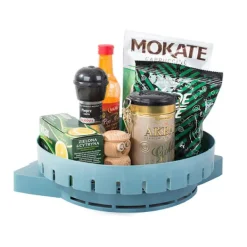 Outlet B2X Maximera förvaringsutrymmet med denna roterande hörnhylla! Blå