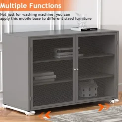 Sale 9054726966165 Möbelflyttare för tvättmaskin, justerbara möbelhjul, bärbar rullbas för tvättmaskin, torktumlare, kylskåp - Vit
