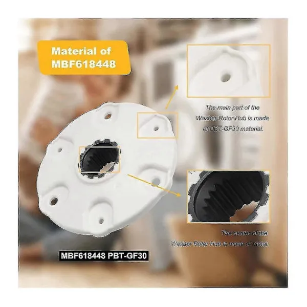 Discount Mbf618448 Tvättmaskin Rotor Nav För Lg Tvättmaskin Rotor Nav 4413er1001c 4413er1002a 4413ea1002b Tvätt-Bra