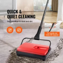 Outlet DUOKU Mekanisk sopborste--med sopbredd på 170 mm-Manuell golv- och mattasoptor-Kvadrat med dammbehållare