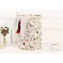 Clearance Merdes 19,7'' Vattentät Hopvikbar Tvättkorg, Smutsig Kläder Tvättkorg, Linne Bin