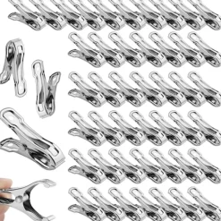 Metall växthusklämmor 50 st rostfria trädgårdsklämmor starka klämmor för att hålla växtskydd och kläder