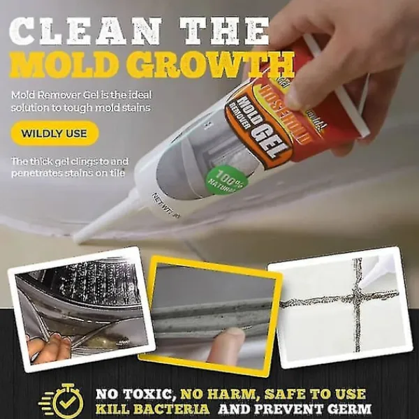 Outlet Mögelborttagningsgel för hushåll - Väggplattor, Tvättmaskin, Kylskåp, Hushållsapparater
