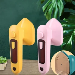 New Micro Steam Iron Handhållen Garment Steamer ROSA Pink