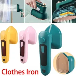 Micro Steam Iron Handhållen Garment Steamer GUL Yellow