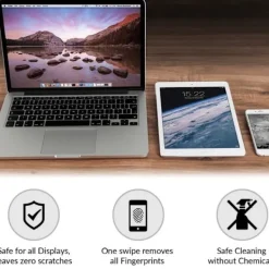 Delivast Microfiberdukar - Rengöringsdukar Svarta 12-Pack