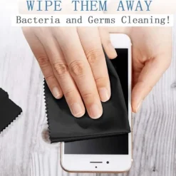 Delivast Microfiberdukar - Rengöringsdukar Svarta 12-Pack