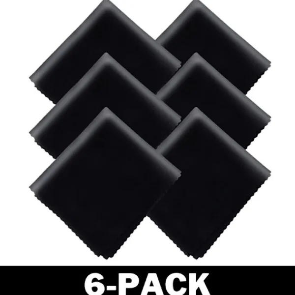 Delivast Microfiberdukar - Rengöringsdukar Svarta 12-Pack